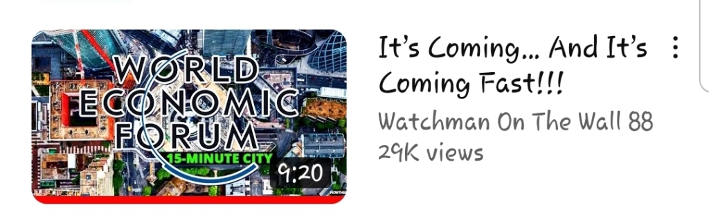 15 - 20 Minute Cities Coming... CLIMATE CHANGE LOCKDOWNS Coming....https://youtu.be/GJTdfjkuAP0